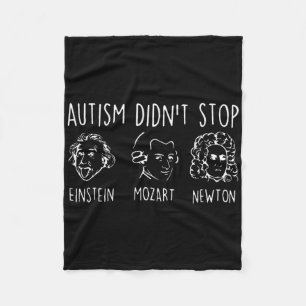 Autisme stopte design niet fleece deken