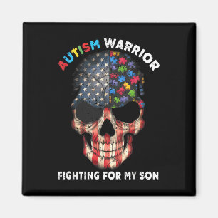 Autisme Strijder Vechten Voor Mijn Zoon Geschenken Magneet