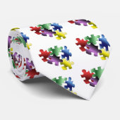 Autisme Stropdas (Opgerold)