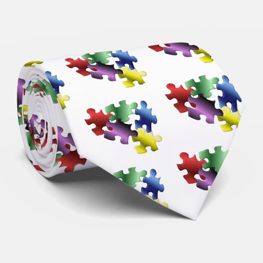 Autisme Stropdas (Opgerold)