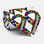 Autisme Stropdas (Opgerold)