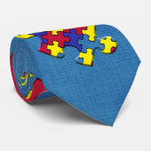 Autisme Stropdas (Opgerold)