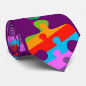 Autisme Stropdas (Opgerold)