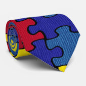 Autisme Stropdas (Opgerold)