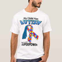 Autisme Superhero - Superpower licht T-shirt