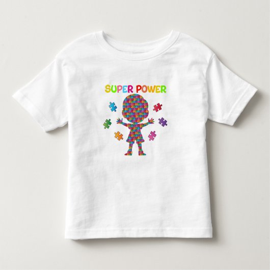 Autisme, superkracht kinder shirts (Voorkant)