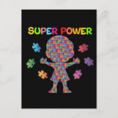 Autisme, superkrachtig Briefkaart (Voorkant)