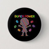 Autisme, superpower Button (Voorkant)