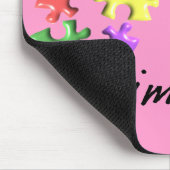 Autisme Support geeft een "beeld"-ontwerp Muismat (Hoek)