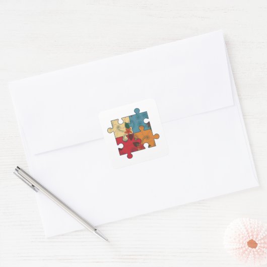 Autisme symbool sticker (Envelop)
