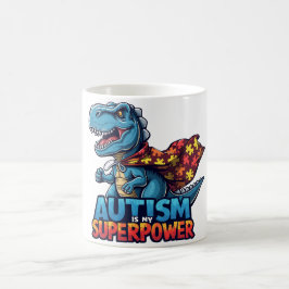Autisme T-Rex Superpower Bewustzijn Koffiemok