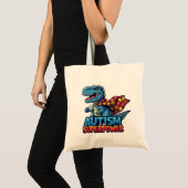 Autisme T-Rex Superpower Bewustzijn Tote Bag (Voorkant (product))