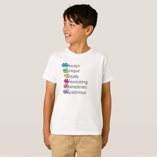 Autisme T-shirt (Voorkant volledig)