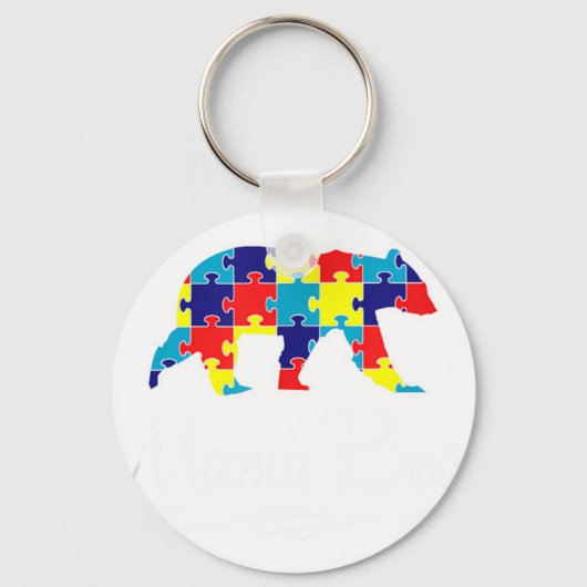 Autisme T-shirt Mama Bea Sleutelhanger (Voorkant)