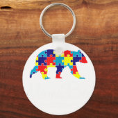 Autisme T-shirt Mama Bea Sleutelhanger (Voorkant)