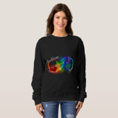 Autisme tante Autistic Rainbow Infinity Symbool S Trui (Voorkant volledig)