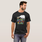 Autisme tante Beer Puzzle ondersteunt autistisch T-shirt (Voorkant volledig)