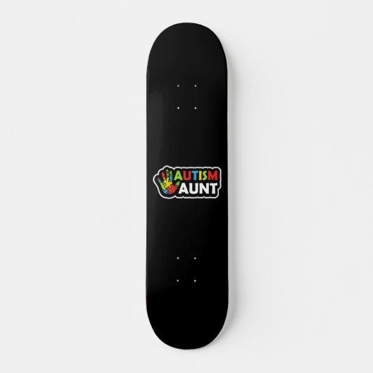 Autisme tante op het gebied van autisme persoonlijk skateboard (Voorkant)