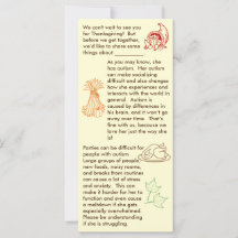 Autisme Thanksgiving Meisje