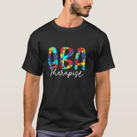 Autisme-therapie met ABA Therapist Data Behavior A T-shirt (Voorkant)