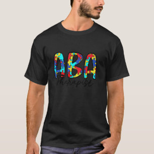 Autisme-therapie met ABA Therapist Data Behavior A T-shirt