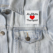 Autisme Therapist Hrt) Vierkante Button 5,1 Cm (In situ)