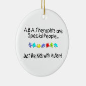 Autisme Therapist Keramisch Ornament (Rechts)