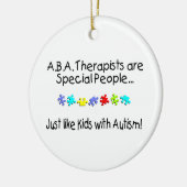 Autisme Therapist Keramisch Ornament (Links)