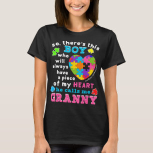 Autisme-Theres Deze jongen noemt me oma autisme T-shirt