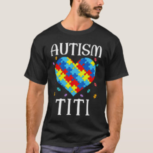 Autisme Titi Matching Familie Hart Autisme Bewustz T-shirt