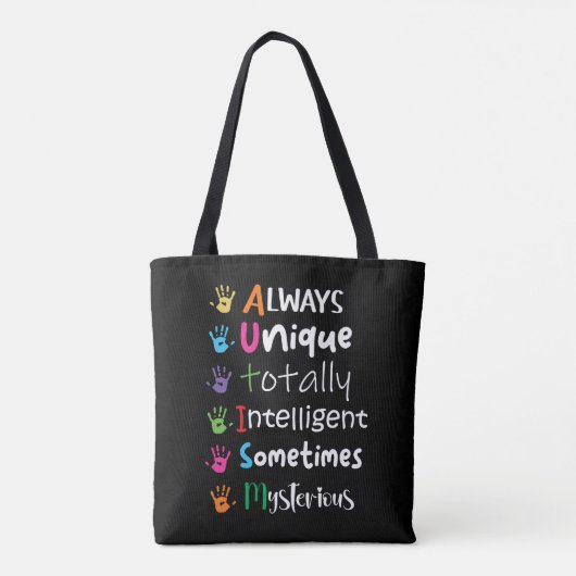 Autisme Tote Bag (Achterkant)