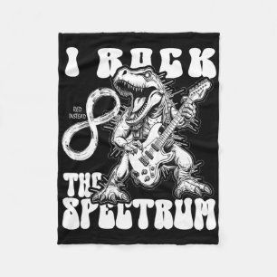 Autisme Trex Autisme Oneindigheid Ik Rock Het Spec Fleece Deken