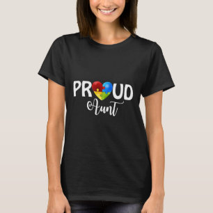 Autisme-trots Autisme Tante Legpuzzel Hart Autisme T-shirt