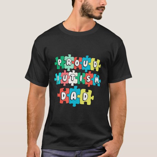 Autisme-trots Autisme Vader T-shirt (Voorkant)