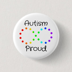 Autisme Trots Neurodiversity Acceptatie Regenboog Ronde Button 3,2 Cm