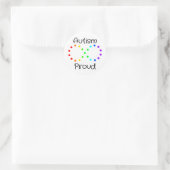 Autisme Trots Neurodiversity Acceptatie Regenboog Ronde Sticker (Tas)