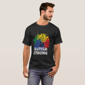 Autisme Trots Sterk Autistisch Bewustzijn T-shirt (Voorkant volledig)