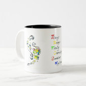 Autisme Tweekleurige Koffiemok (Voorkant links)