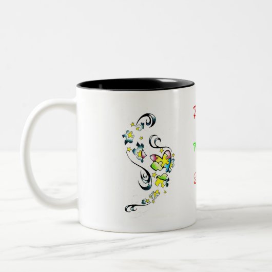 Autisme Tweekleurige Koffiemok (Links)