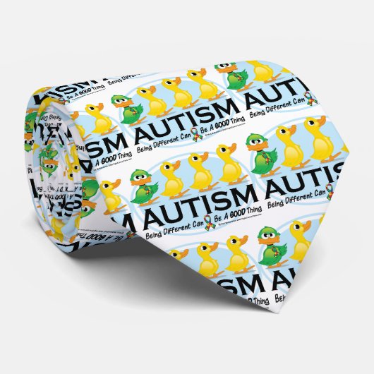 Autisme Ugly Ducking Stropdas (Opgerold)