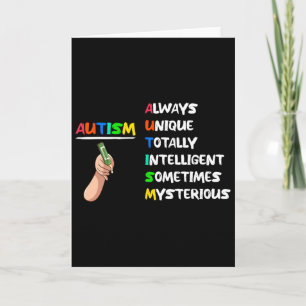 Autisme Uniek Totaal Intelligent Soms Myster Kaart