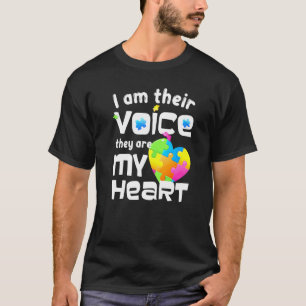 Autisme Vaderschap Ik ben hun stem Ze zijn mijn ha T-shirt