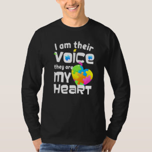 Autisme Vaderschap Ik ben hun stem Ze zijn mijn ha T-shirt