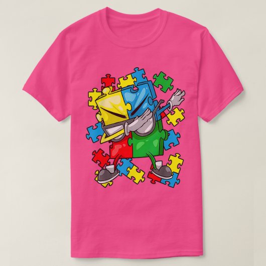 Autisme Verkeerde puzzelstukjes zonnebril B T-shirt (Design voorkant)