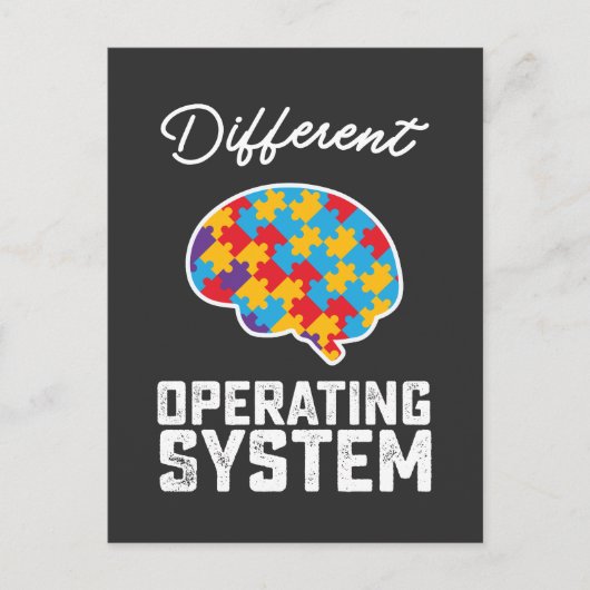 Autisme Verschillende besturingssystemen Neurodive Uitnodiging Briefkaart (Voorkant)