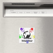 Autisme vierkante magneet (Insitu (Vaatwasser))