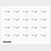 Autisme Vierkante Sticker (Vel)