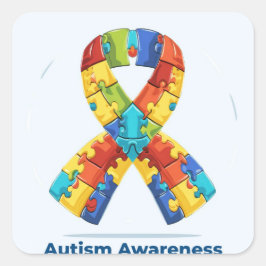 Autisme Vierkante Sticker