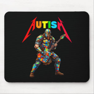 Autisme Viking gitaarspeler rockmuziek autisme Muismat