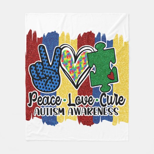 Autisme - Vleekzak, 50 x 60 inch Fleece Deken (Voorkant)